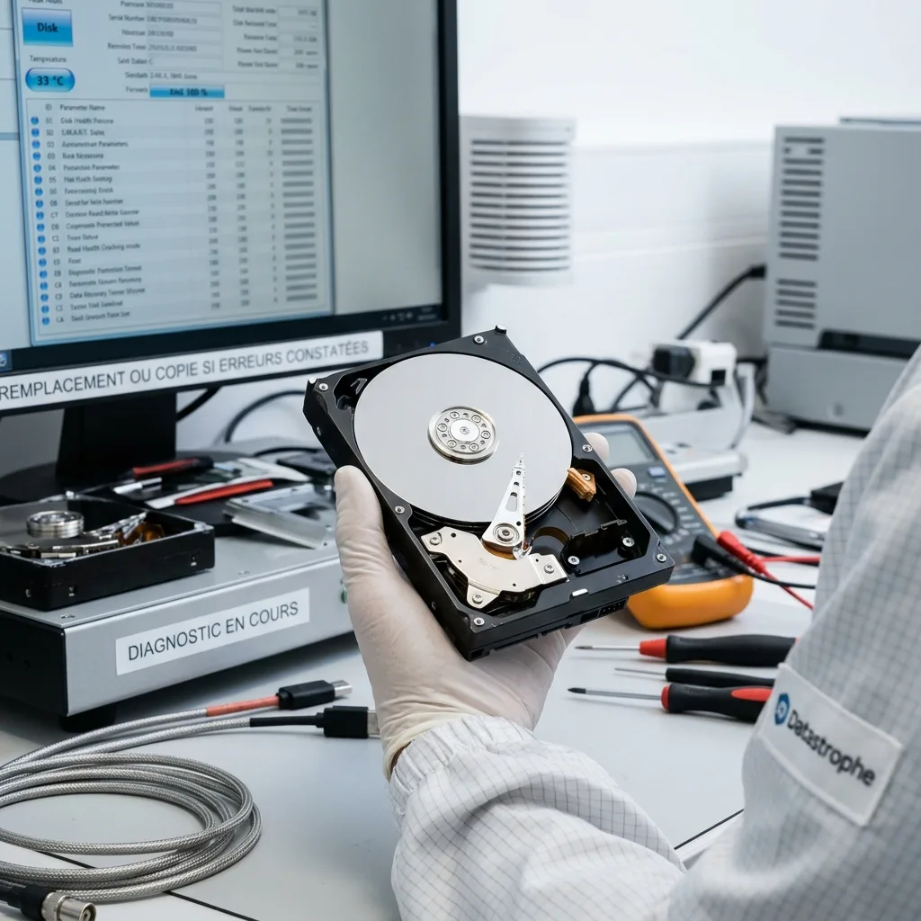 Décider entre copie, remplacement et diagnostic en contexte de récupération de données