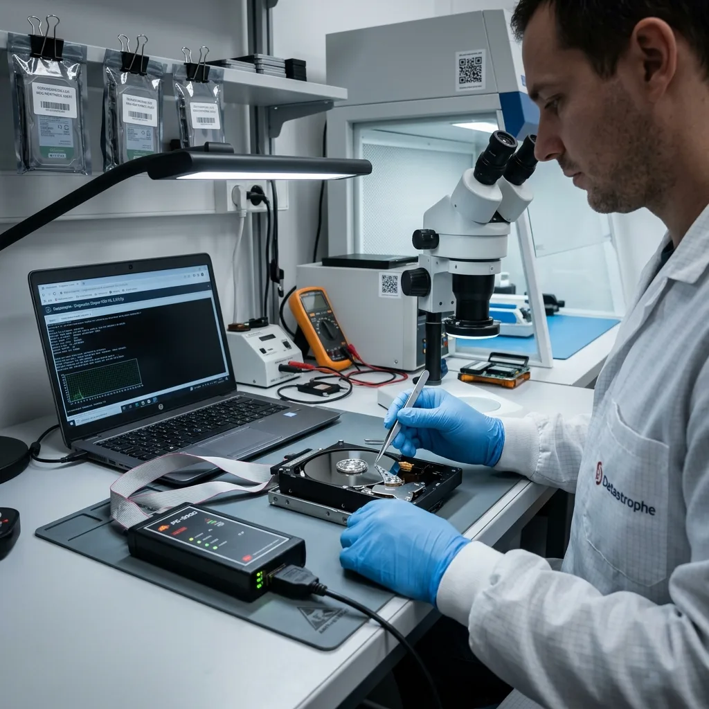 Un laboratoire doit d'abord qualifier le support en contexte de récupération de données