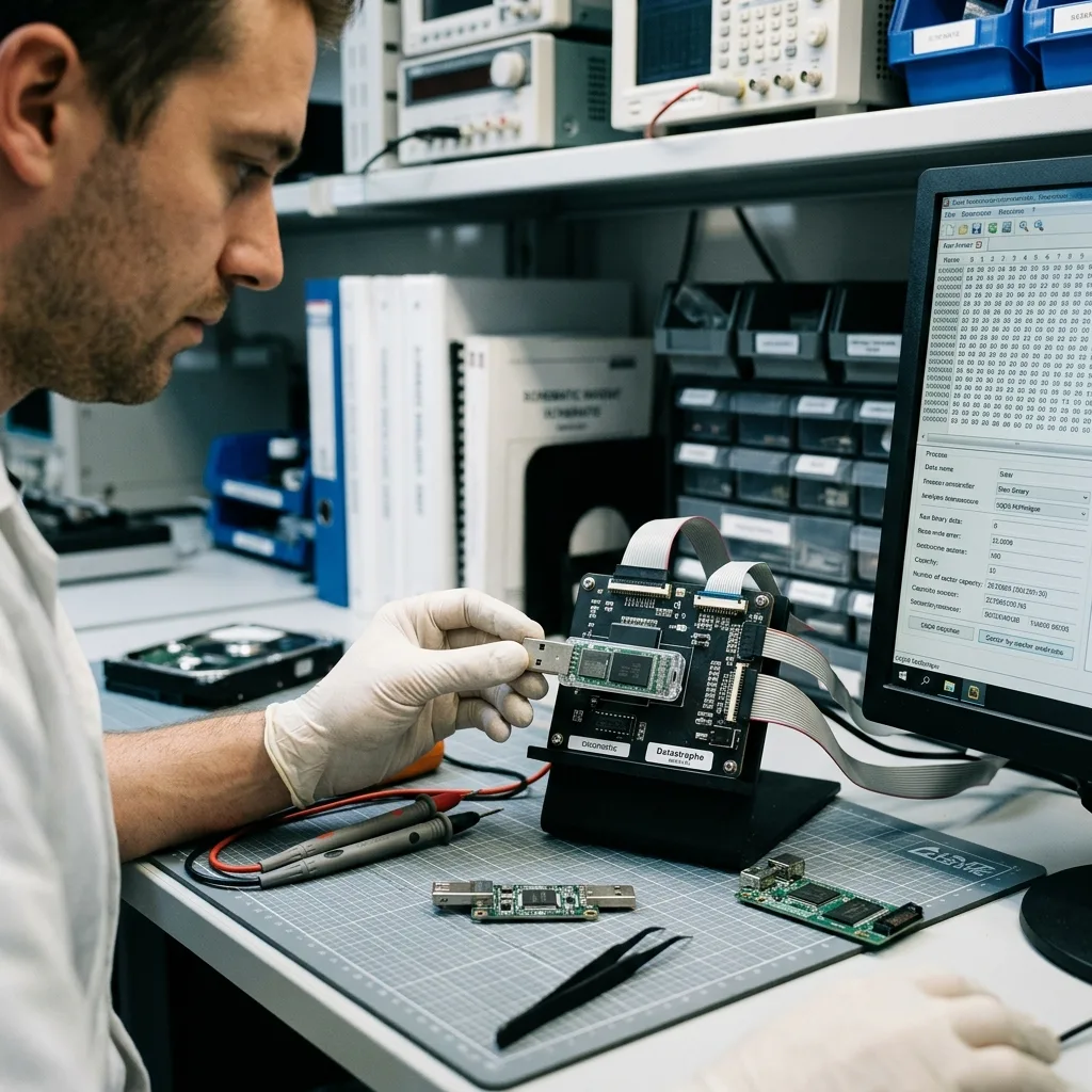 Diagnostiquer mémoire flash et fichiers métiers en contexte de récupération de données