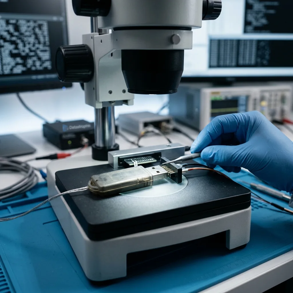 Diagnostic en laboratoire d’une clé USB métier avec données à préserver