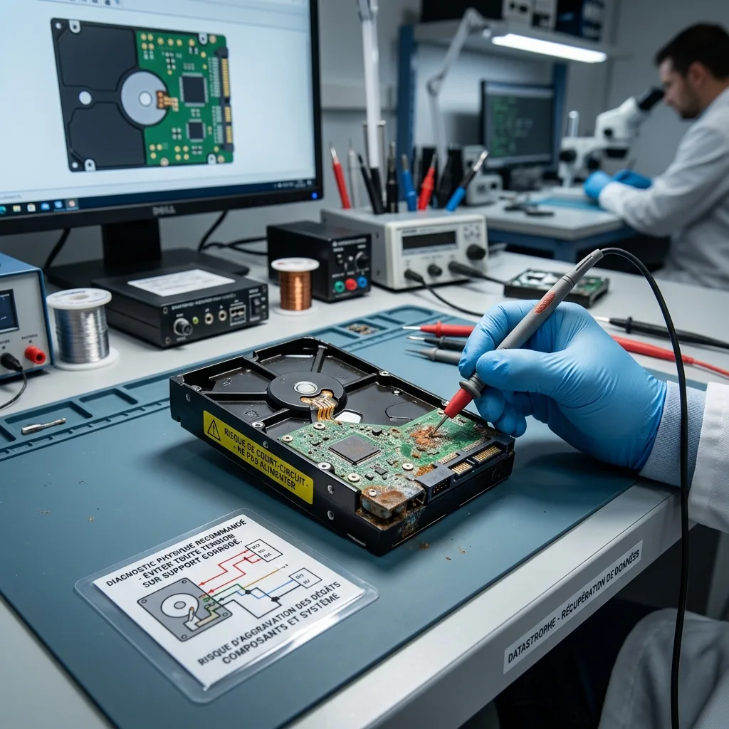 Éviter l'alimentation et le nettoyage improvisé en contexte de récupération de données