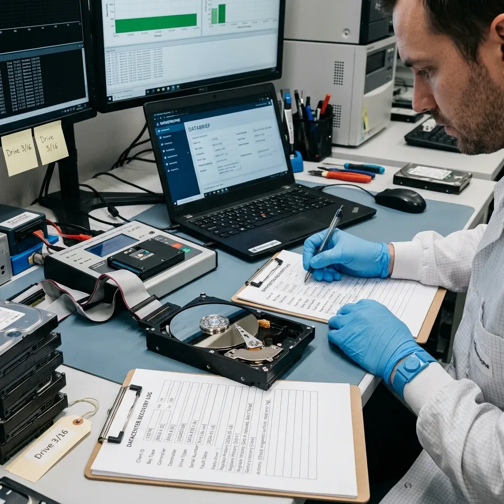 Documenter raid, serveur et sauvegardes en contexte de récupération de données