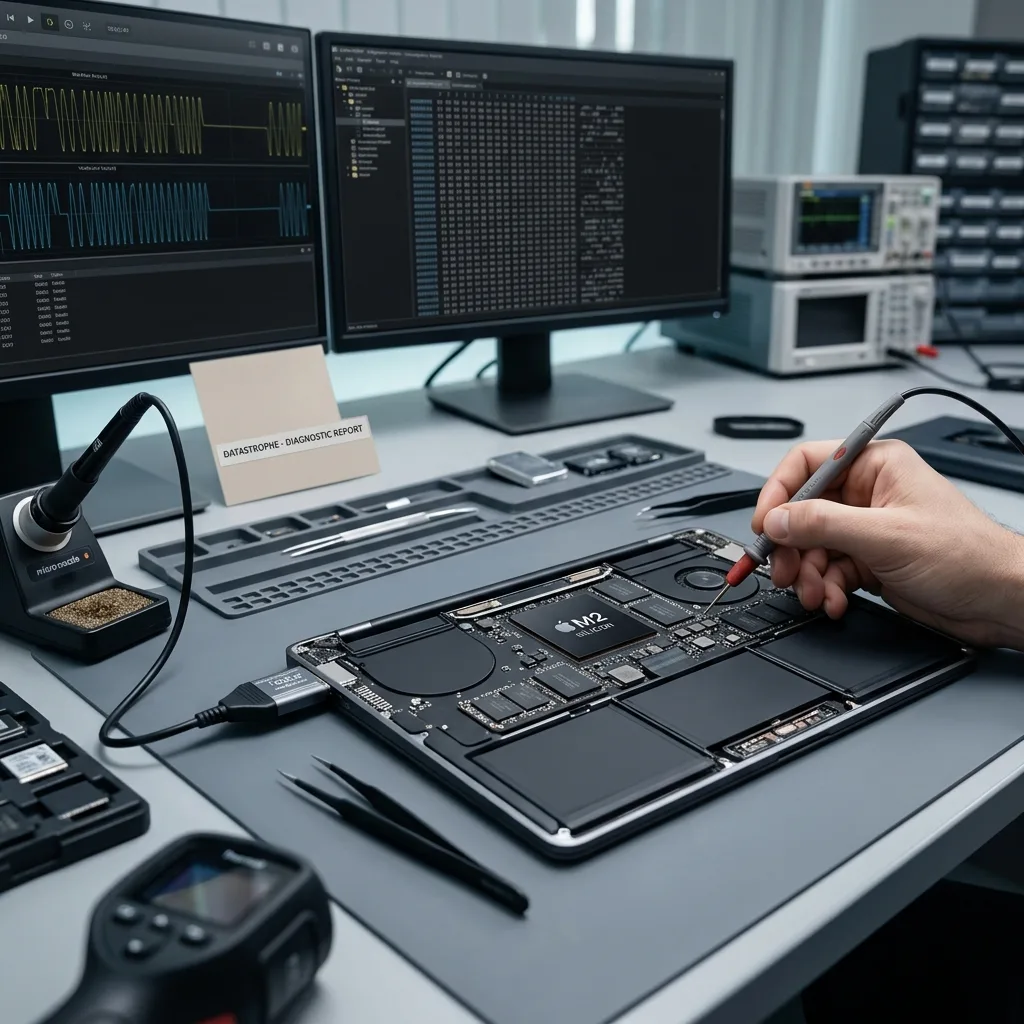 Mac récent analysé pour SSD soudé chiffrement et récupération de données