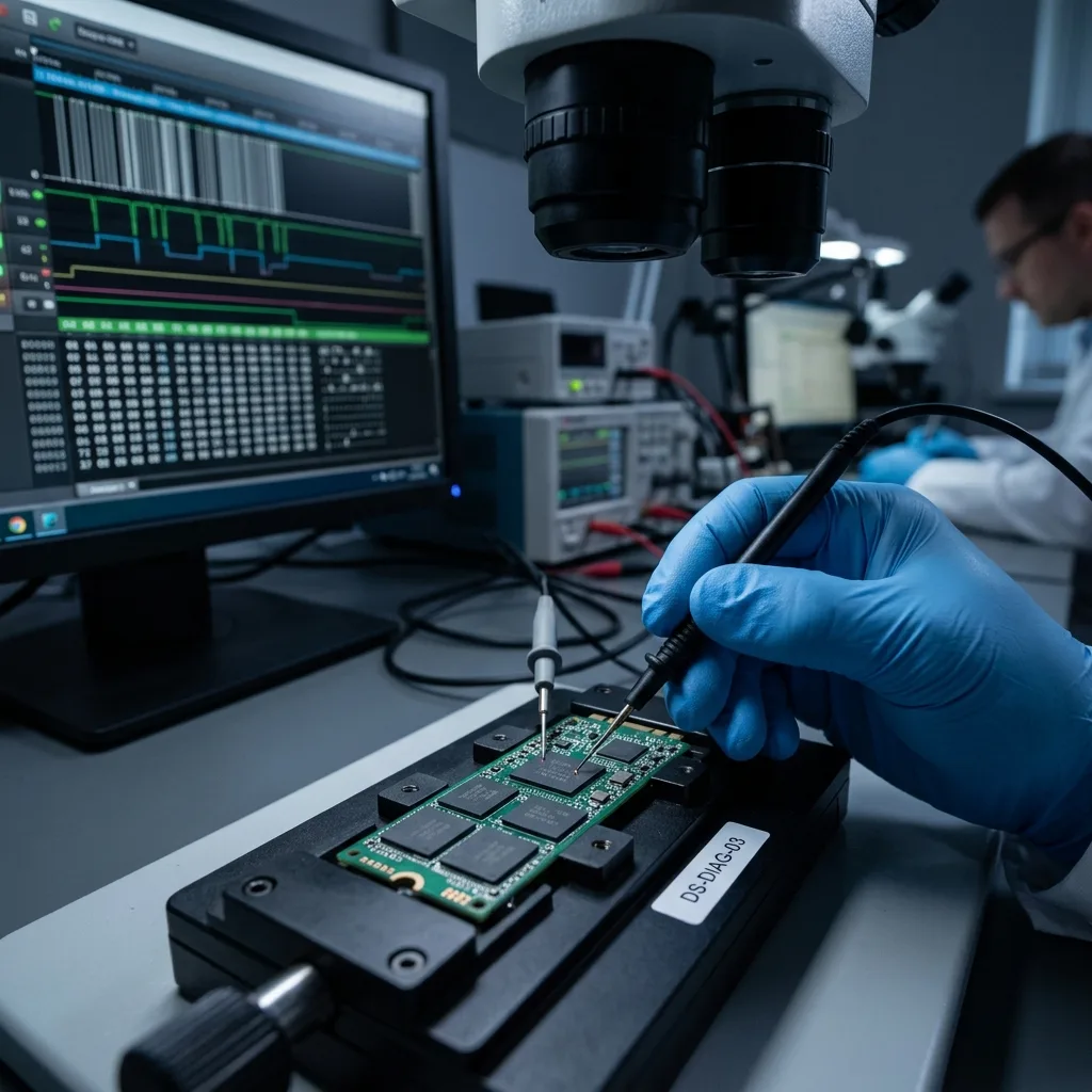 SSD analysé pour prévenir une panne logique et une perte de données