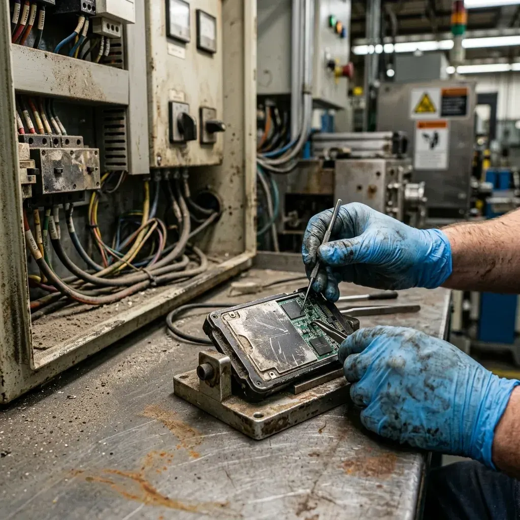Environnement industriel avec supports de stockage soumis aux vibrations et aux contraintes électriques