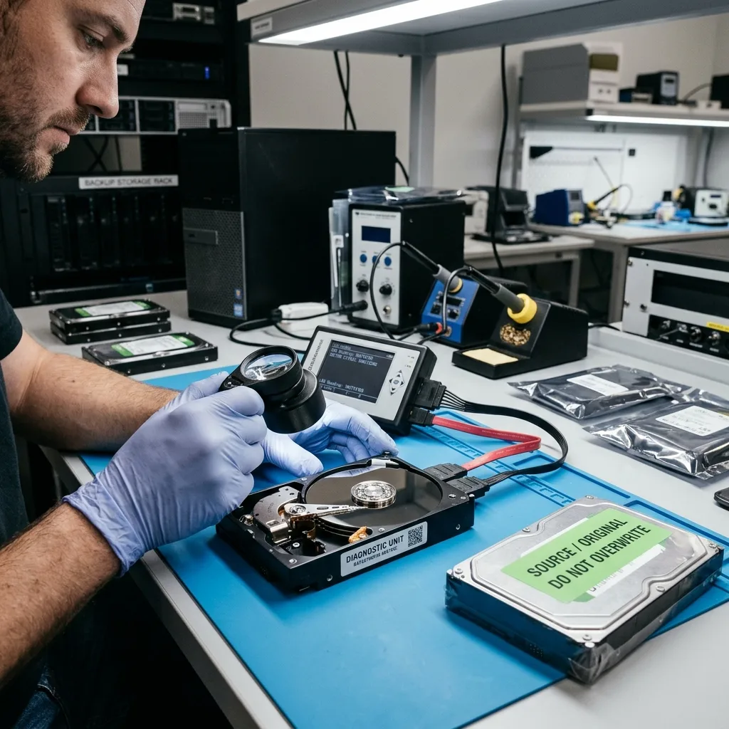 Vérifier les sauvegardes sans écraser l'original en contexte de récupération de données