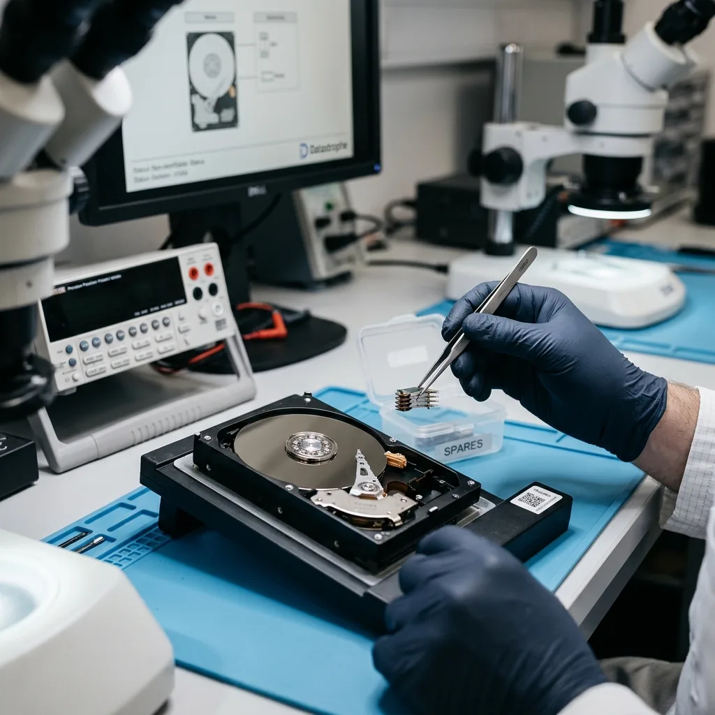 Supports de stockage préparés pour un diagnostic de récupération de données physique
