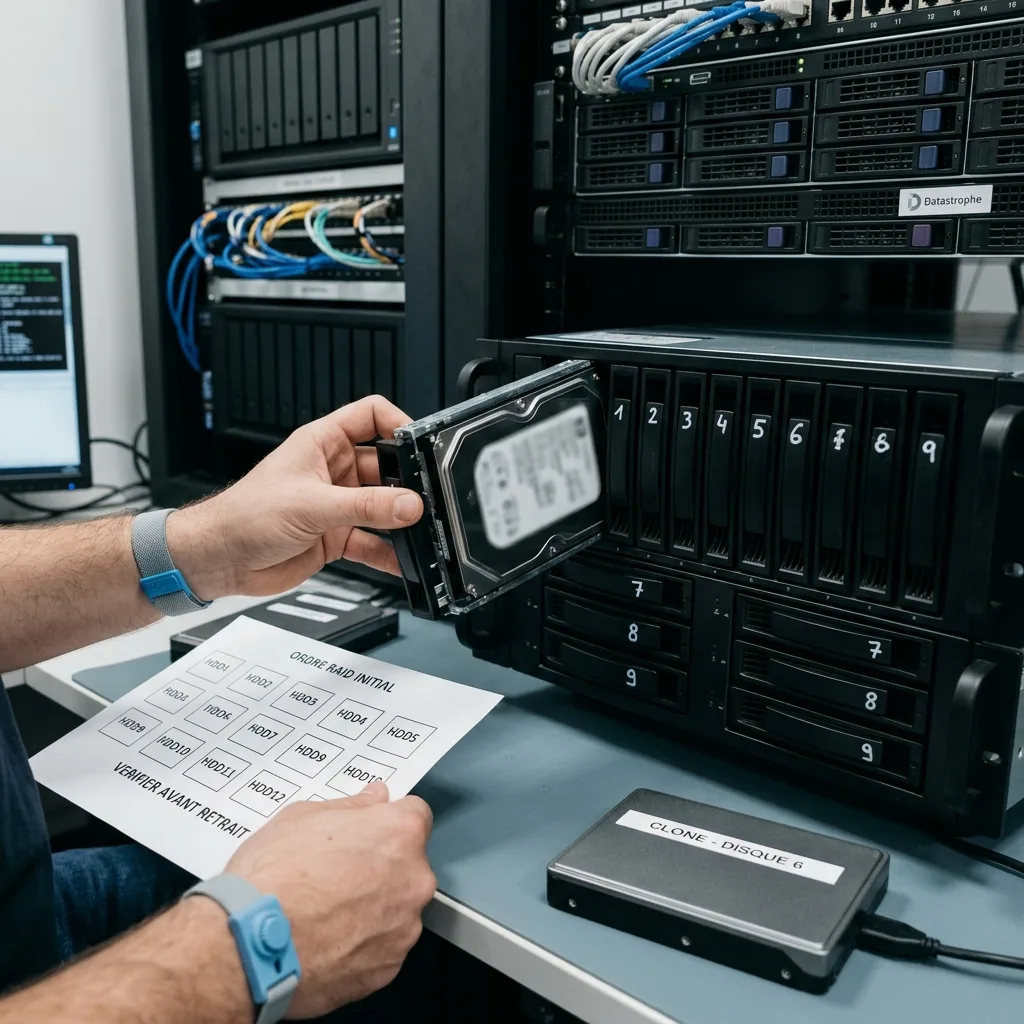Préserver les disques et l’ordre RAID en contexte de récupération de données