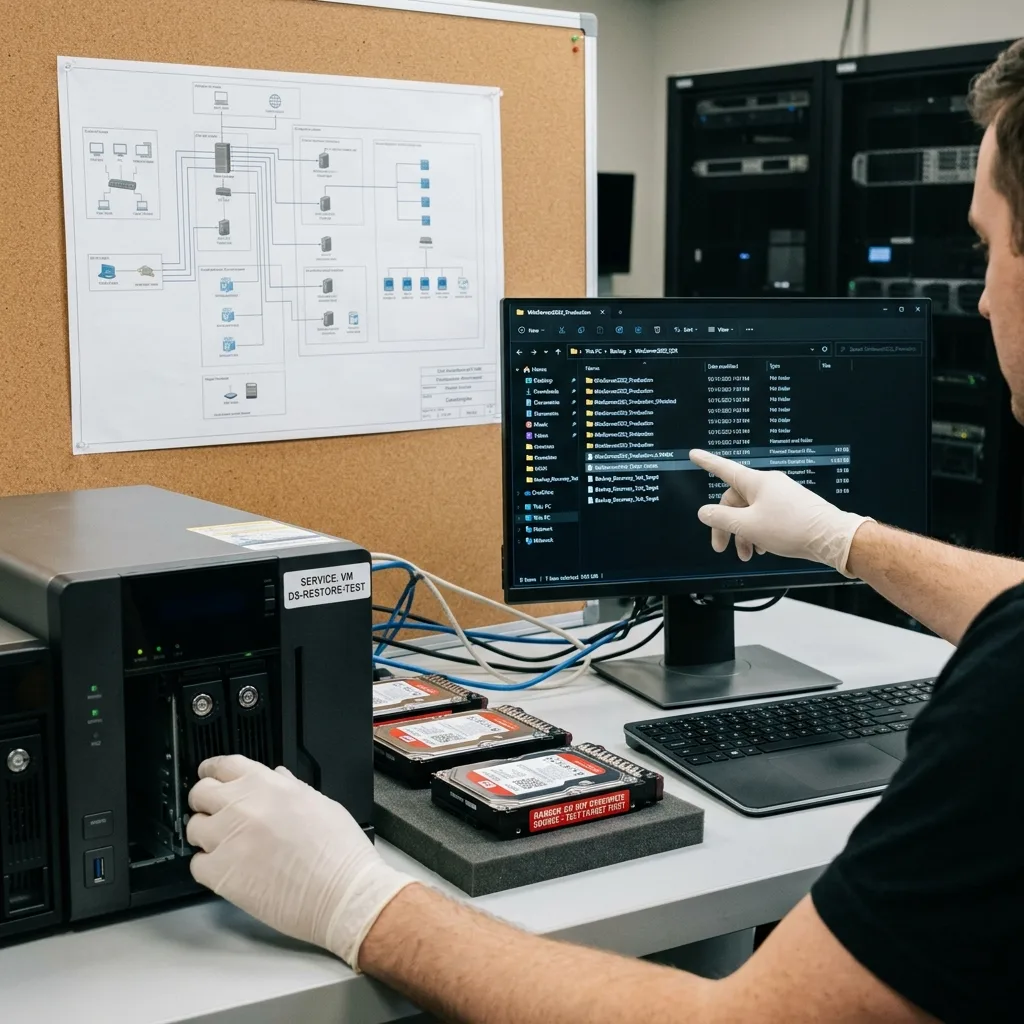 Tester avant d'écraser la source en contexte de récupération de données