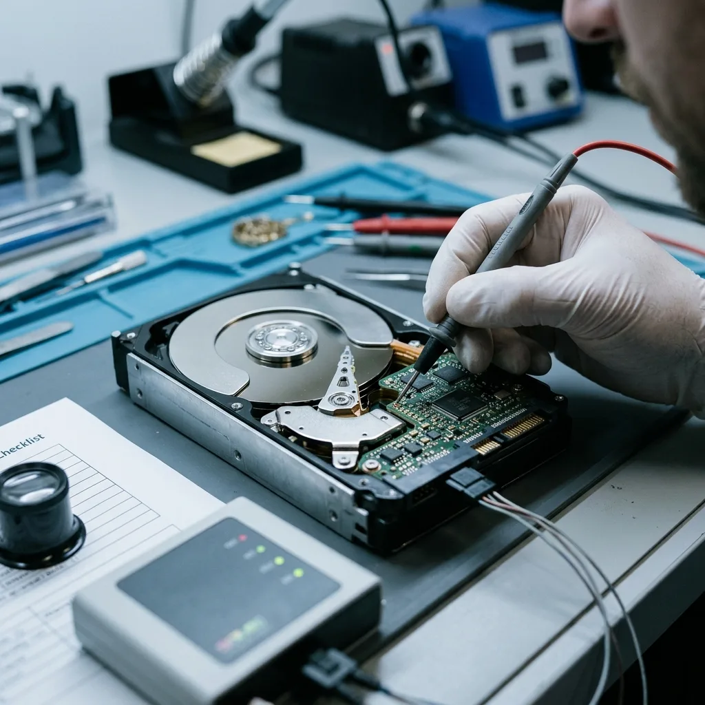 Equipe technique sécurisant les données critiques d'une entreprise avant une panne