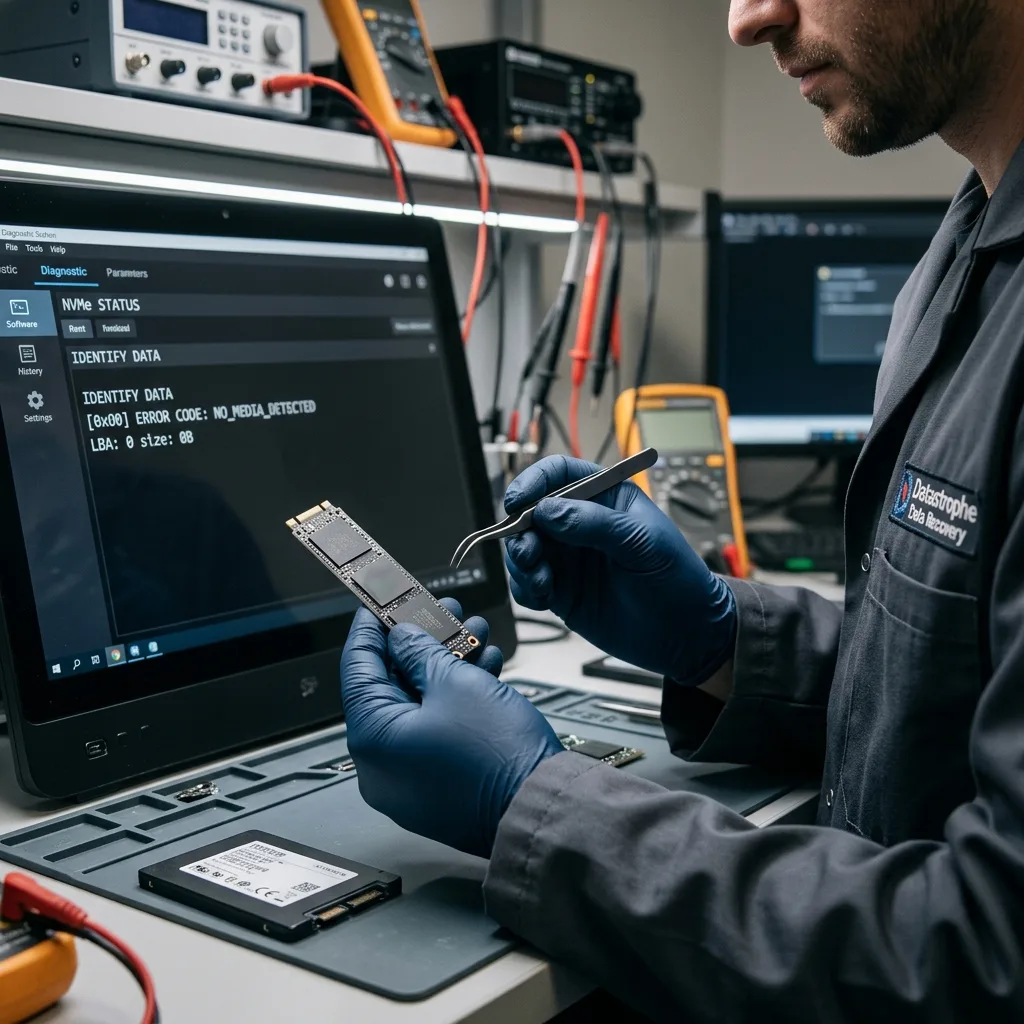 Le nvme masque souvent la panne en contexte de récupération de données