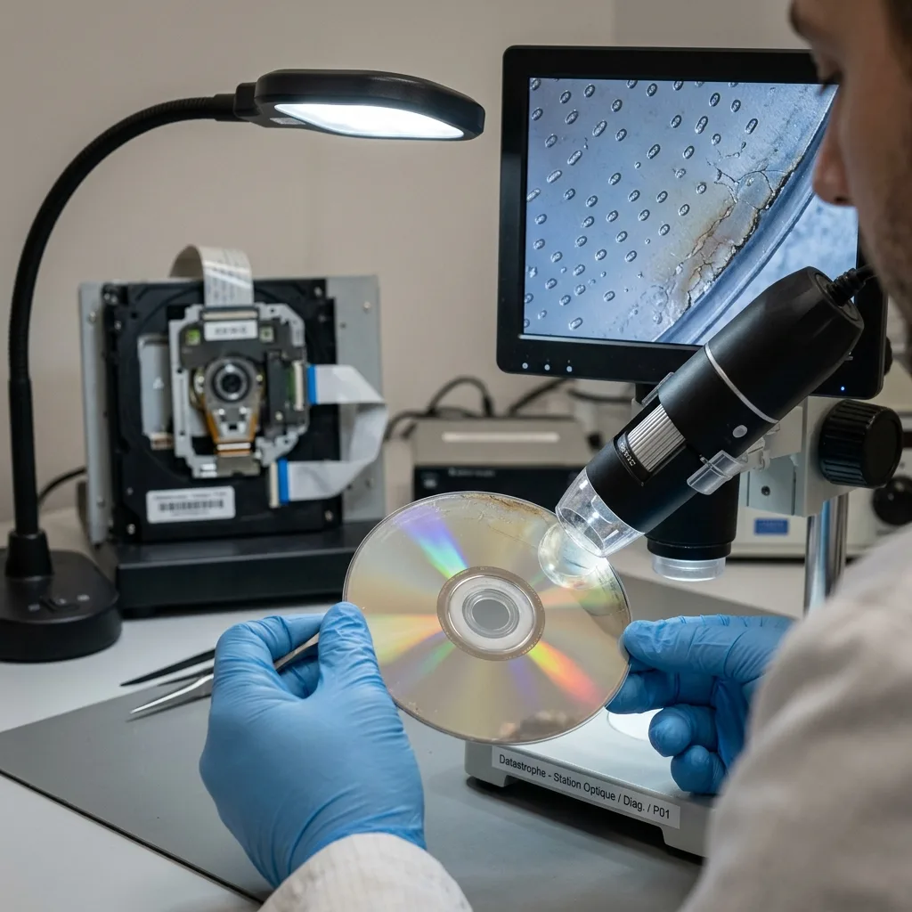 Support optique inspecté pour comprendre les limites de lecture et récupération