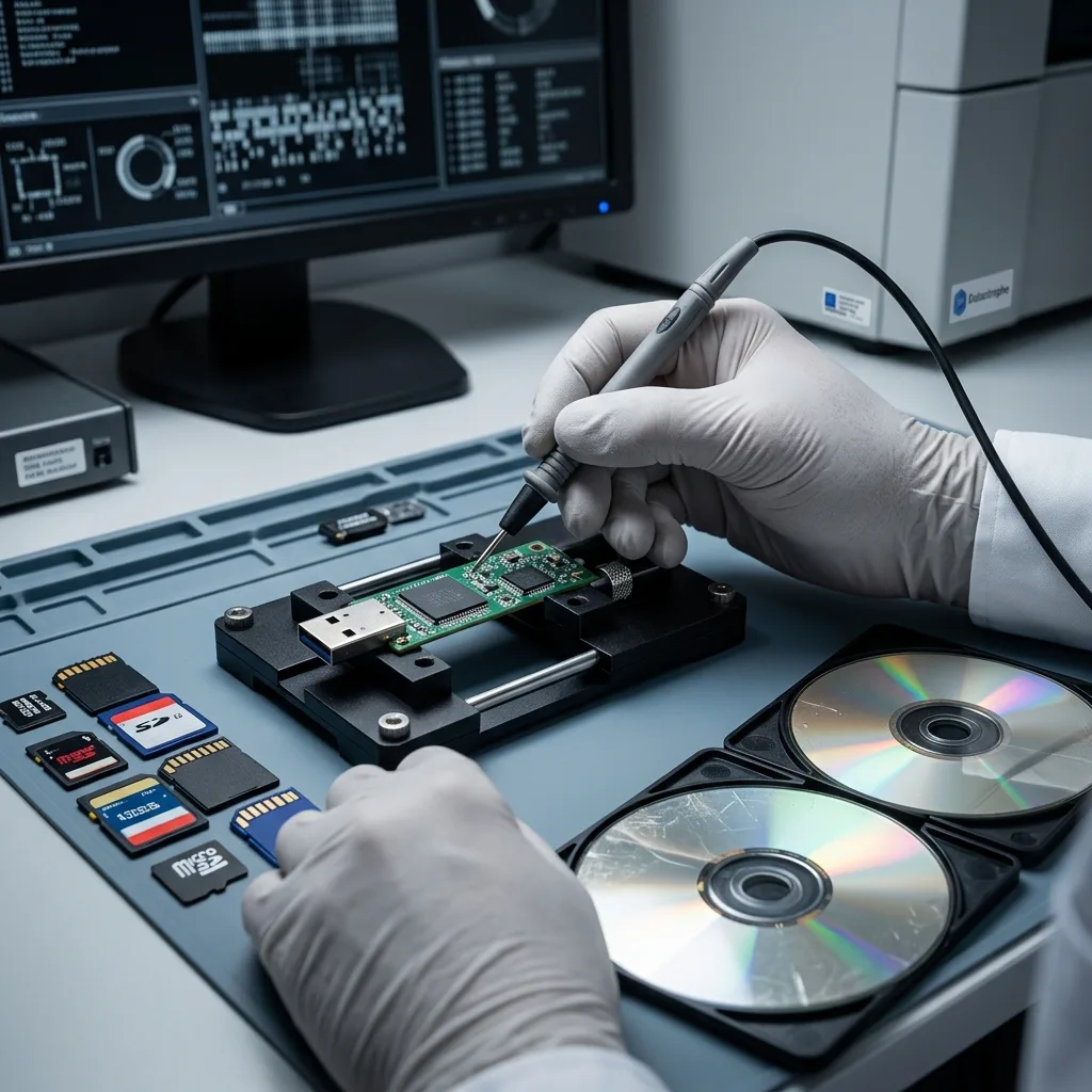 Clés usb, cartes mémoire et supports optiques en contexte de récupération de données