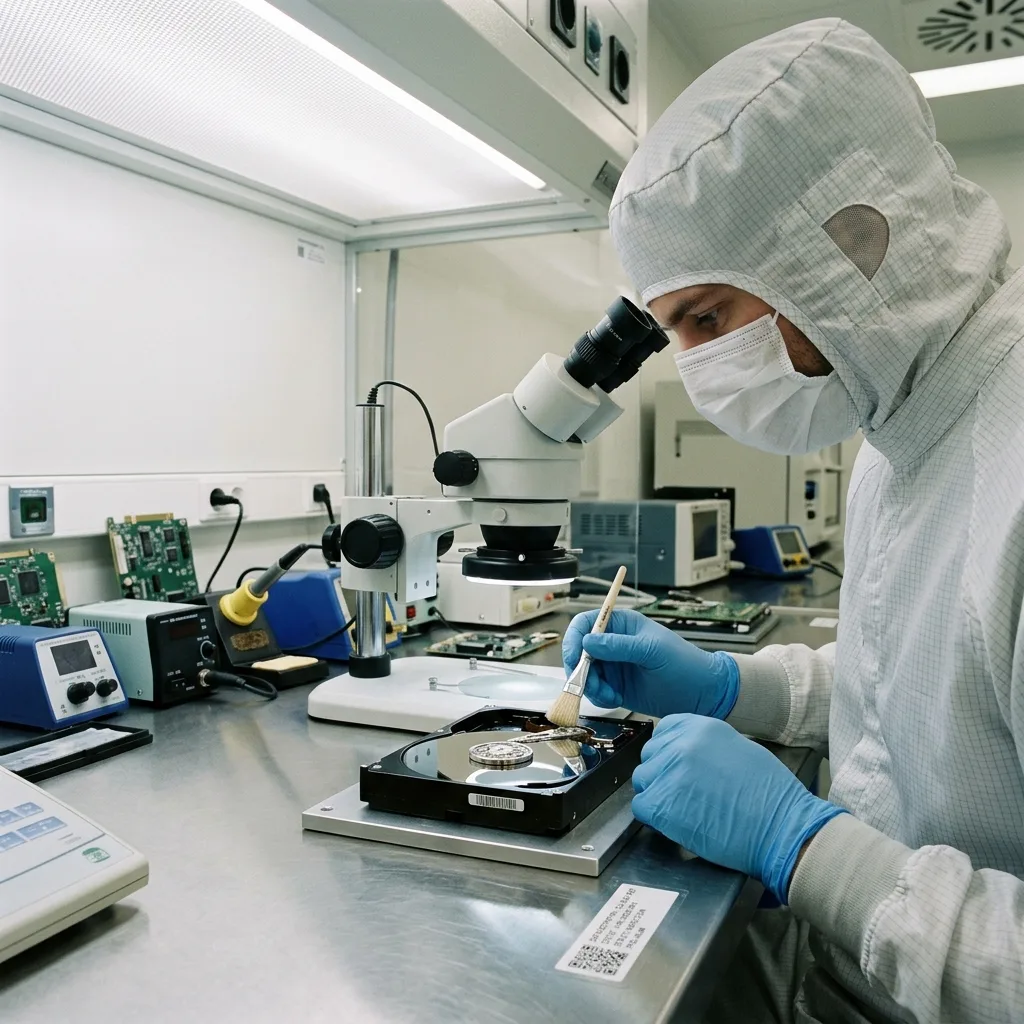 Contrôle des plateaux et des têtes avant remise sous tension en laboratoire