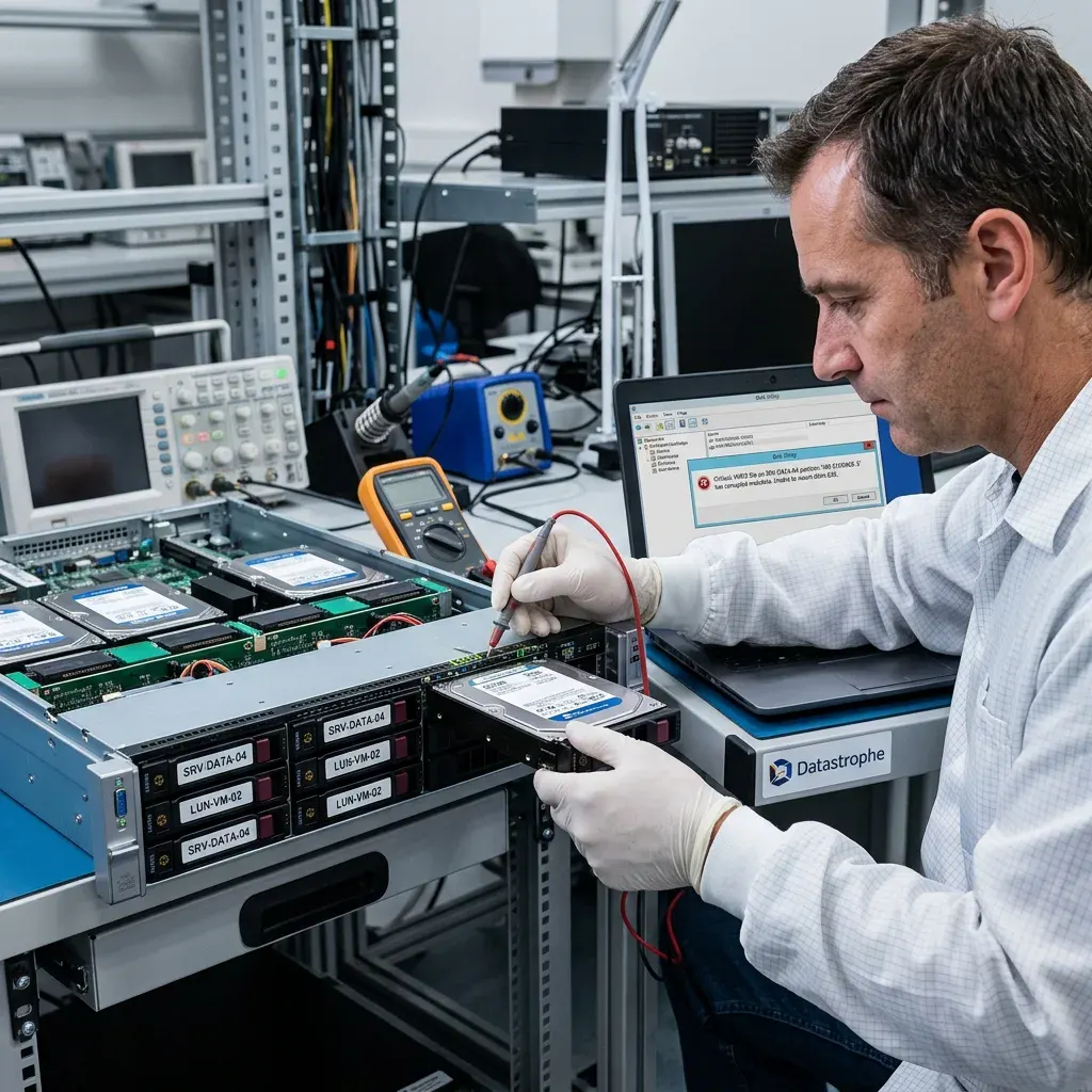 Symptômes à prendre au sérieux pour Récupération de données sur disque virtuel VMDK et VHDX