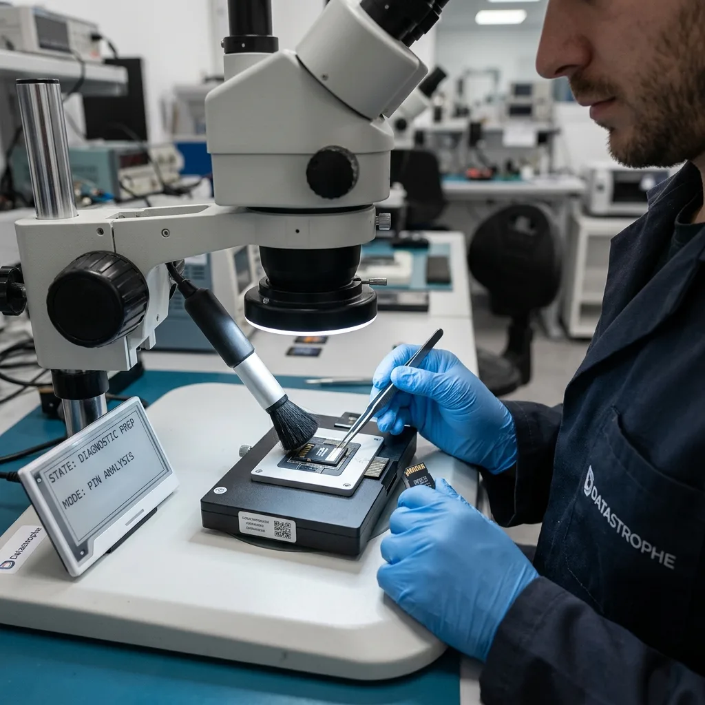 Ce qu’il ne faut pas faire avant diagnostic pour Récupération de données sur carte mémoire