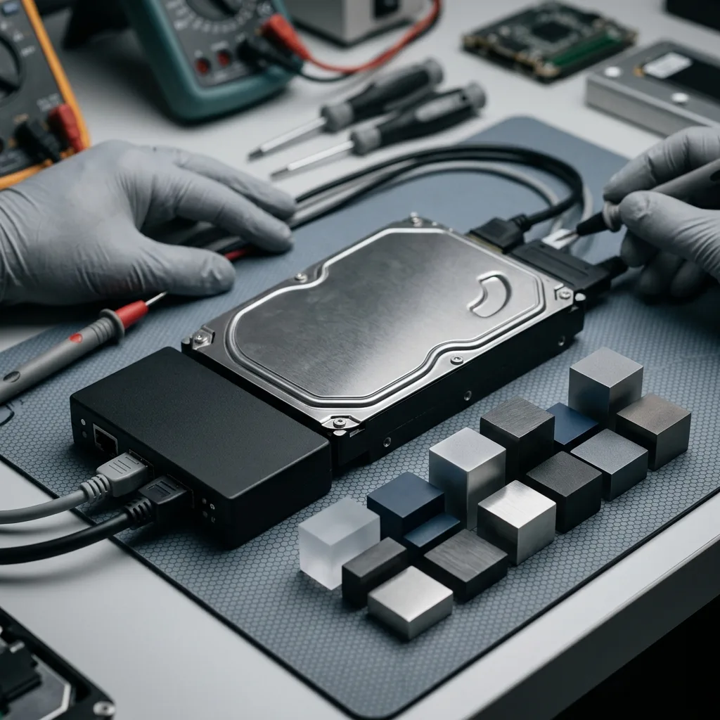 Analyse technique et couches de données pour Récupération de données sur disque dur