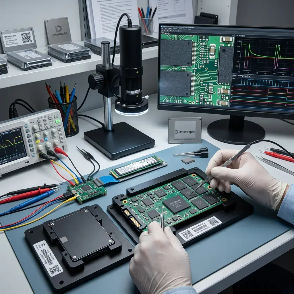 Analyse technique et couches de données pour Récupération de données sur SSD et NVMe