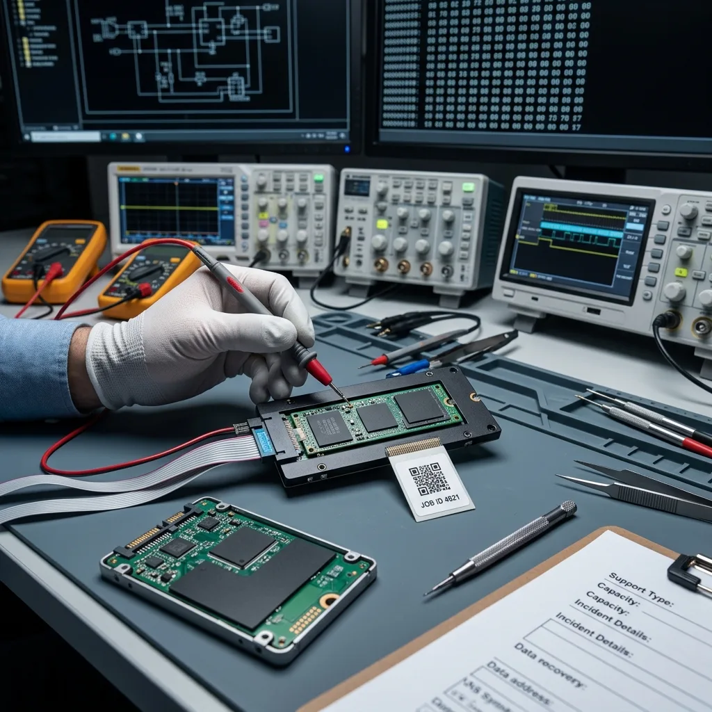 Informations à préparer pour accélérer le dossier pour Récupération de données sur SSD et NVMe