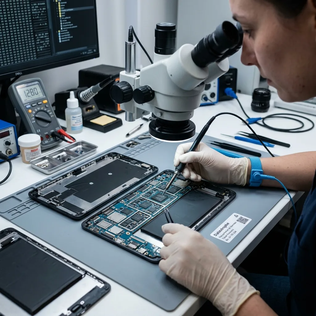 Ce qu’il ne faut pas faire avant diagnostic pour Récupération de données sur tablette