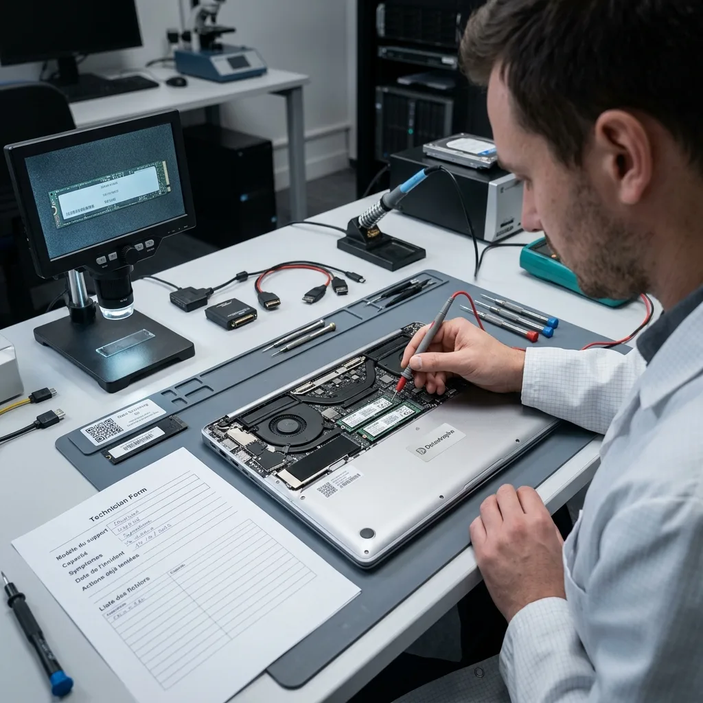 Informations à préparer pour accélérer le dossier pour Récupération des données sur ordinateur portable