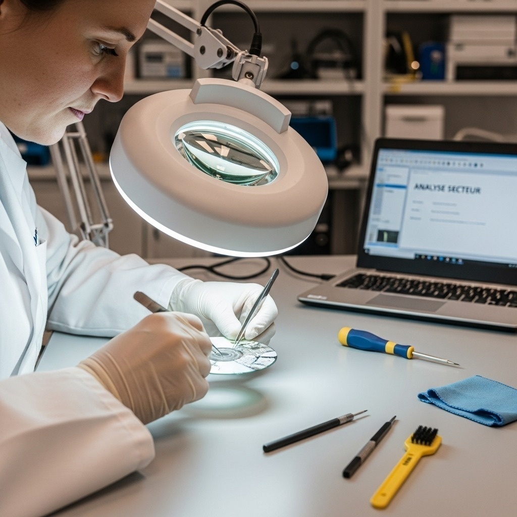 Techniques avancées de récupération de données pour supports optiques endommagés. Confiez vos supports à Datastrophe.